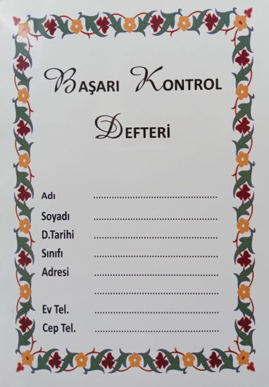 Başarı Kontrol defteri